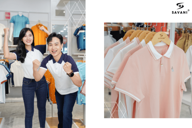 Savani tự tin là địa điểm mua áo polo chất lượng 