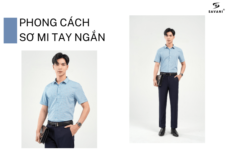 Phối đồ áo sơ mi nam quần tây vào mùa hè