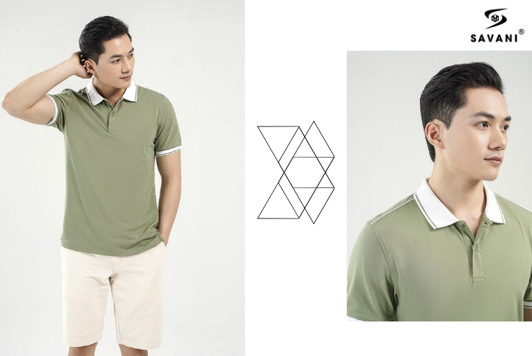 Áo polo nam với kiểu dáng Slim fit