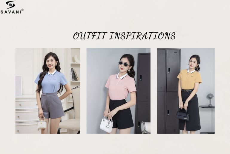 Outfit năng động với áo polo