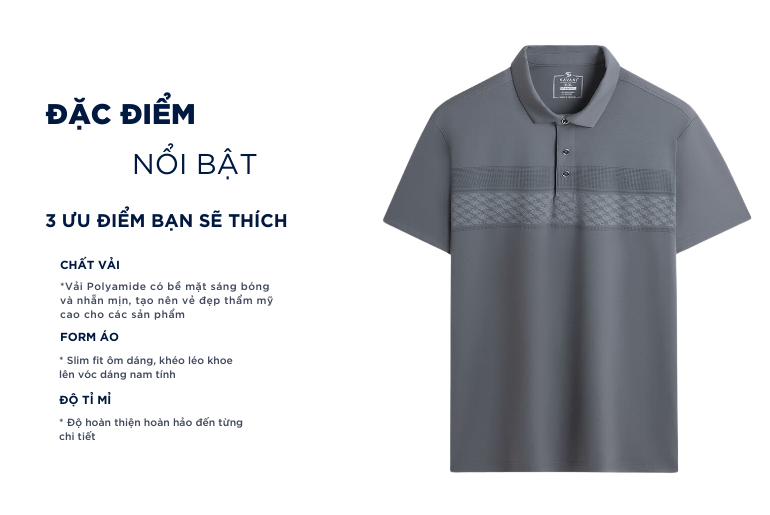 Đặc điểm nổi bật của áo polo nam