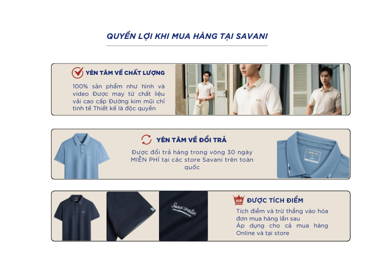 Chính sách mua hàng tại Savani