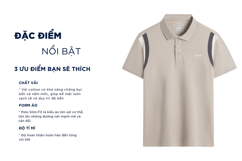 Đặc điểm nổi bật của áo polo nam
