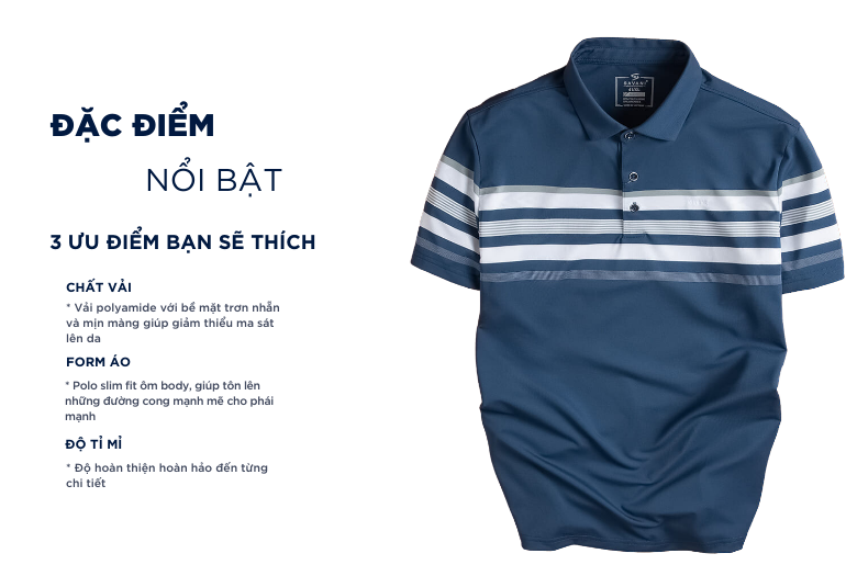 Đặc điểm nổi bật của áo polo nam